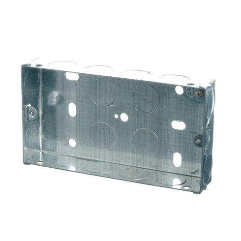 25MM 2G FLUSH METAL BOX