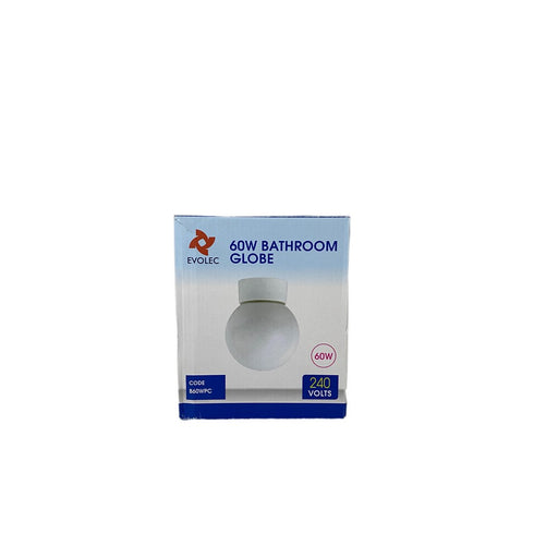 White Flush 60w Globe Fitting