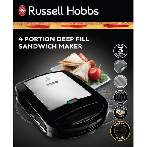 RUSSELL HOBBS DOUBLE SANDWICH MAKER