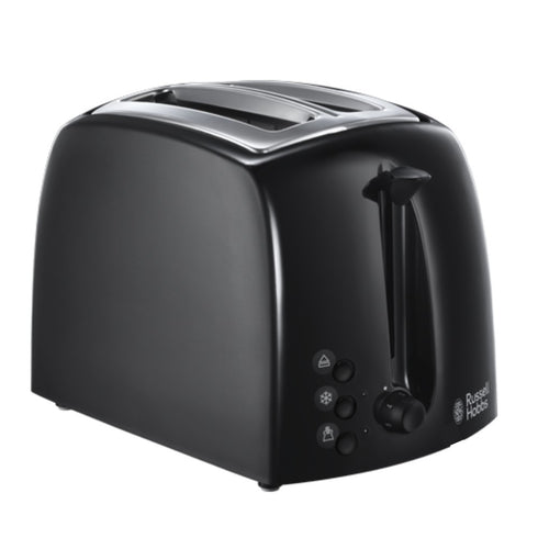 RUSSELL HOBBS TEXTURES BLACK 2 SLICE TOASTER 21641