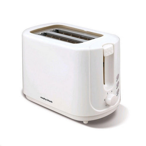 M/RICHARDS 800W 2 SLICE TOASTER,WHITE,