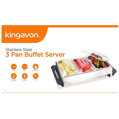 KINGAVON BS101 3 PAN BUFFET SERVER