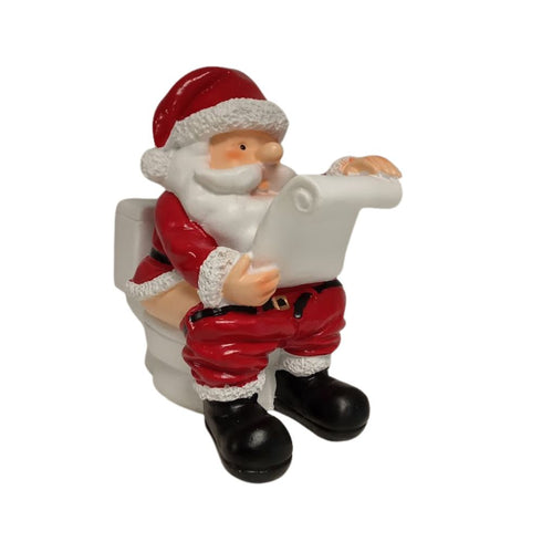 SANTA ON TOILET
