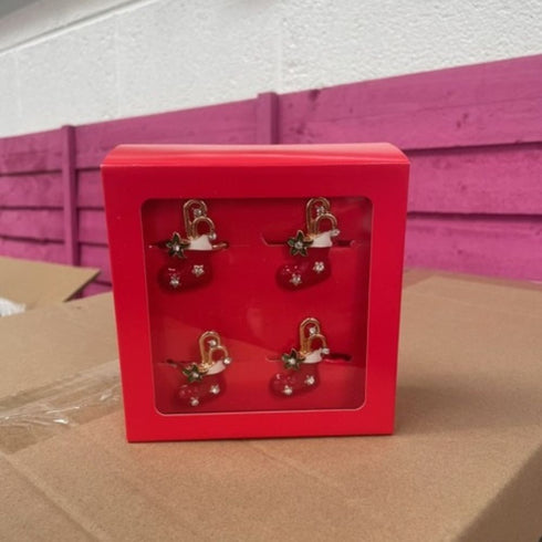 Set of 4 Christmas Napkin Ring