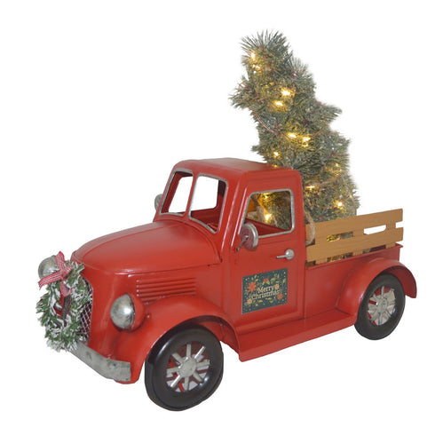 METAL TRUCK with Lighting Christmas Tree