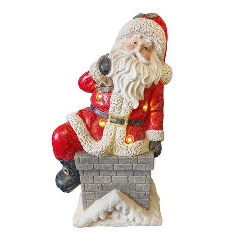Santa in Chimney with LED (Requires 3xAAA Batteries not supplied)