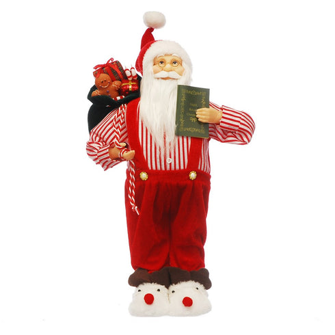45cm standing santa in white slippers