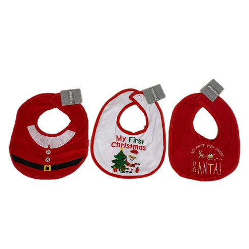 Baby Xmas Santa Bib