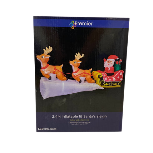 2.4m Inflatable Santa Sleigh