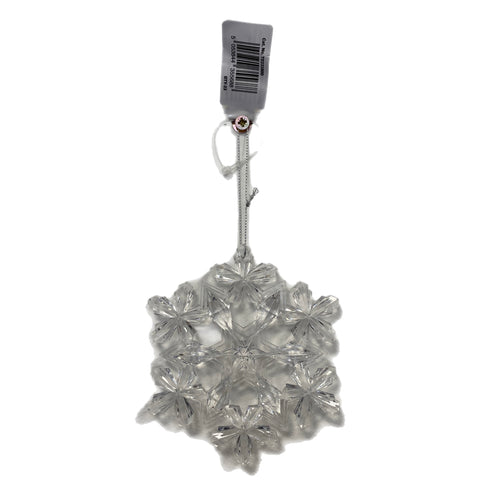 12cm Clear Snowflake Hanging Decoration