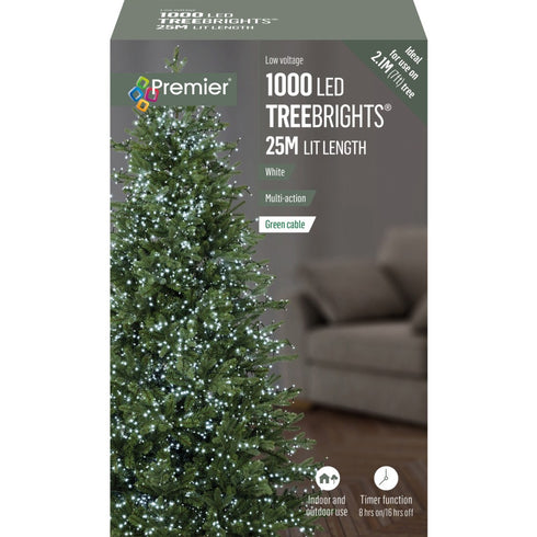 1000 LED TREEBRIGHTS WITH TIMER WHITE