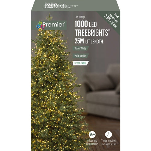 1000 LED TREEBRIGHTS WITH TIMER WARM WHITE