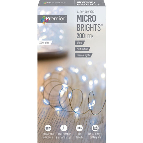 200 LED B/O MULTI-ACTION MICROBRIGHTS - WHITE