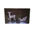 LED IRIDESCENT REINDEER & SLEIGH 85CM