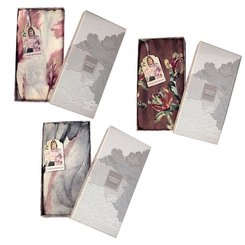 LADIES LUXURY FOIL PRINT SCARF