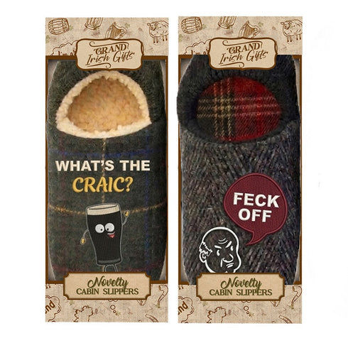 GENTS NOVELTY CABIN SLIPPERS