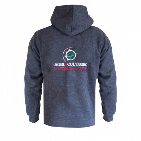 GRASSMEN "AGRI IS OUR CULTURE" HOODIE CHARCOAL