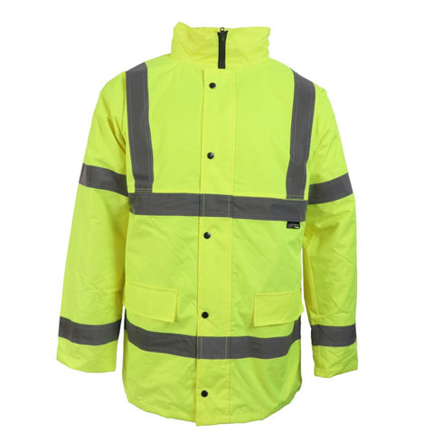 HIGH VIZ YELLOW PARKA JACKET