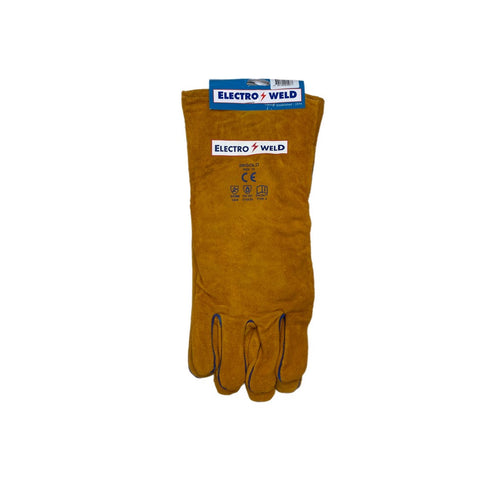 SUPER HIGH QUALITY WELDING GAUNTLETS 16" CUFF (GOLD) ~