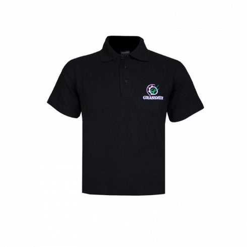 GRASSMEN BLACK POLO SHIRT