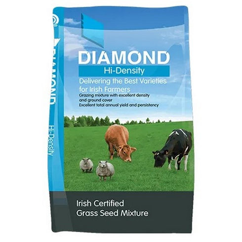 12.5kg NO 5 DIAMOND HIGH DENSITY GRASSEED MIX, HEAVY LAND