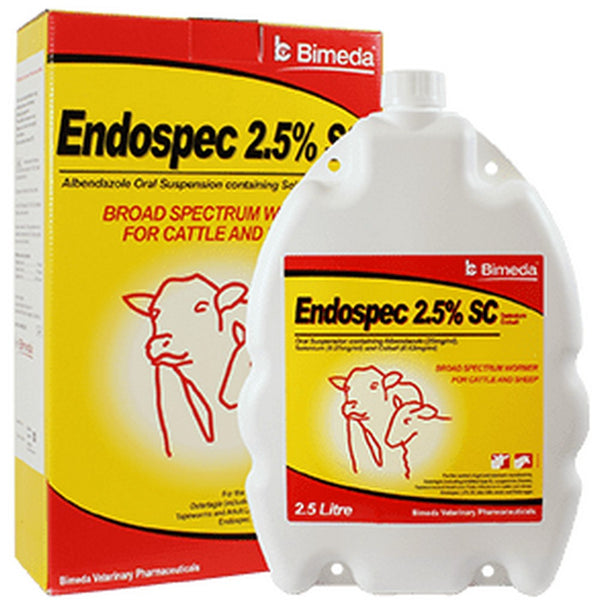 2.5Lt Endospec 2.5%(Cattle & Sheep) Fluke & Worm