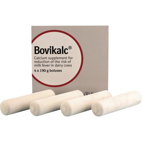 BOVIKALC CALCIUM BOLUS 4 X 192GRMS (CATTLE)