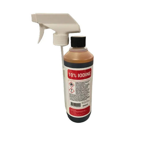 500Ml Iodine 10% **Pump** Pvc Container(Coyle Vet)