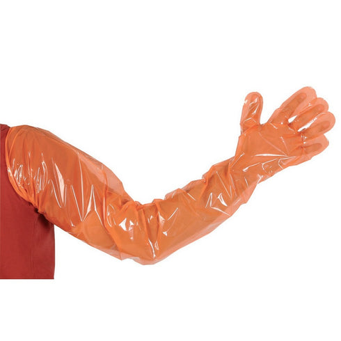 Gloves Armlenth Pro Orange (box 100 ) ~