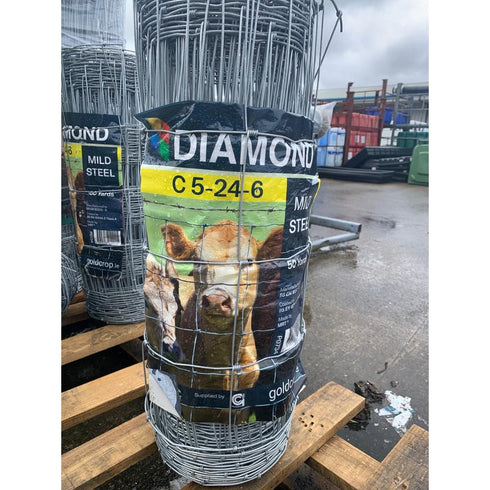 2ft'Med/Hvy Sheep Wire 5 Strand 50Yds C524/6 (country /Diamond )