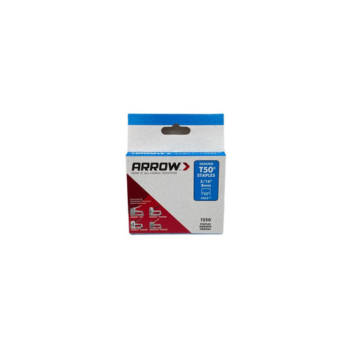 ARROW T50/55 5/16IN/8MM STAPLES EACH ~