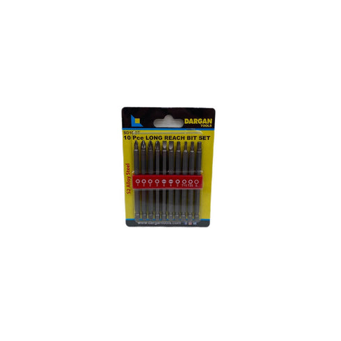 SCREWDRIVER BITS 10PCE 100MM