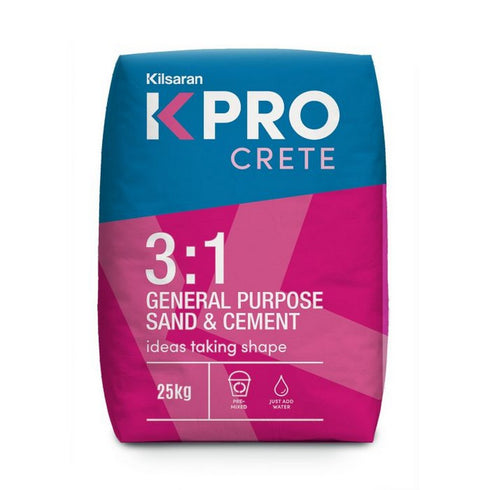 **25Kgs** 3:1 Sand & Cement Mix ~