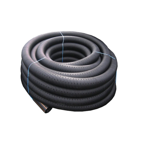 (110Mm=4") Land Drain*50Mt Coil* Cp (Black)
