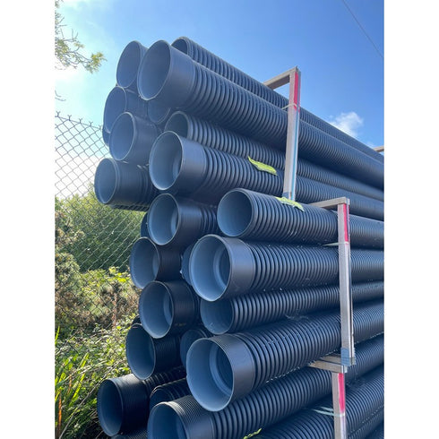 225Mm*6Mt)T/Wall*Perforated*Pipe(Blk)C/W Connector