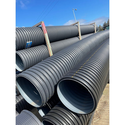 450Mm*6Mt)T/Wall*Perforated*Pipe(Blk)C/W Connector