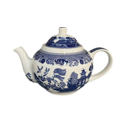 BLUE WILLOW TEAPOT 1LT