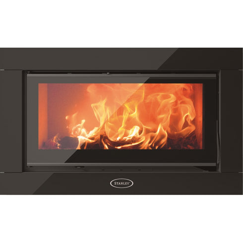 SOLIS I60SS 10KW SINGLE SIDED STOVE- GLASS SURROUND -NO FAN-GRAPHITE