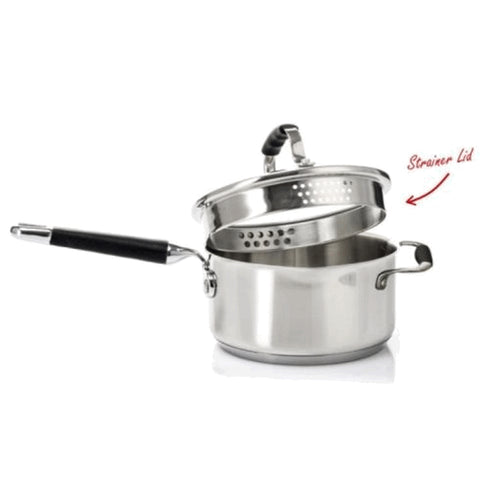 STEELEX TOUCH 16cm S/PAN W/GLASS LID