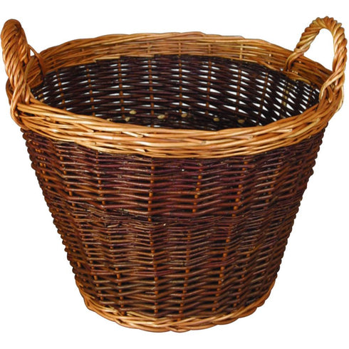 LOG BASKET (LINED WICKER ~
