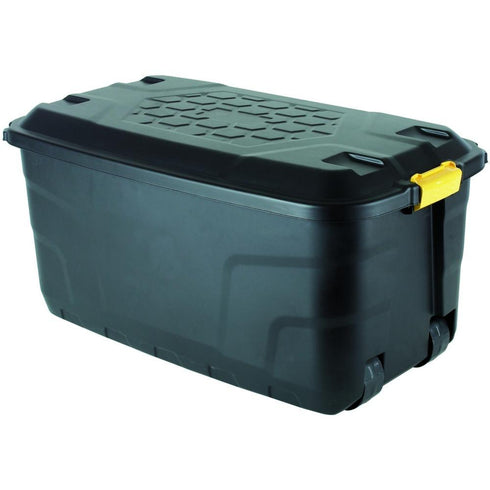 HEAVY DUTY STORAGE TRUNK ON WHEELS 145L