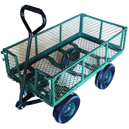 HEAVY DUTY GARDEN CART, MESH SIDES