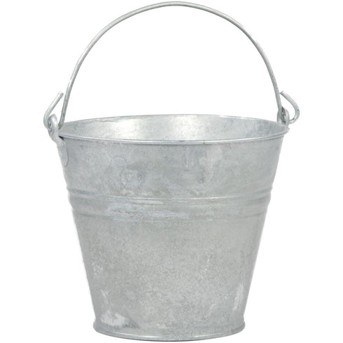 28CM ROUND GALVANISED BUCKET ~