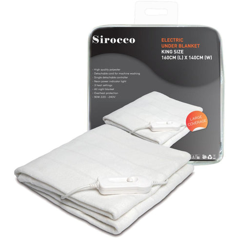 SIROCCO ELECTRIC UNDERBLANKET KING SIZE