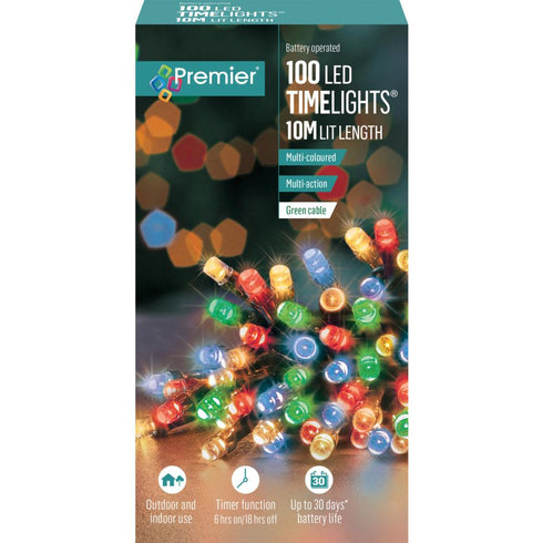100 LED TIME LIGHTS MULTI COLOUR