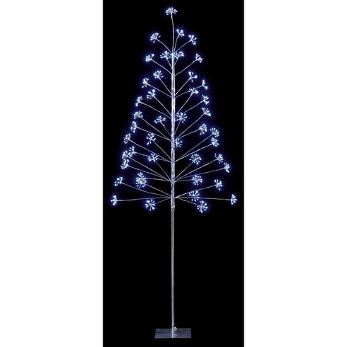 LED MICROBRIGHT TREE- SILVER & WHITE LEDS 1.8MT