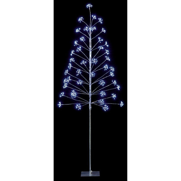 LED MICROBRIGHT TREE- SILVER & WHITE LEDS 1.8MT