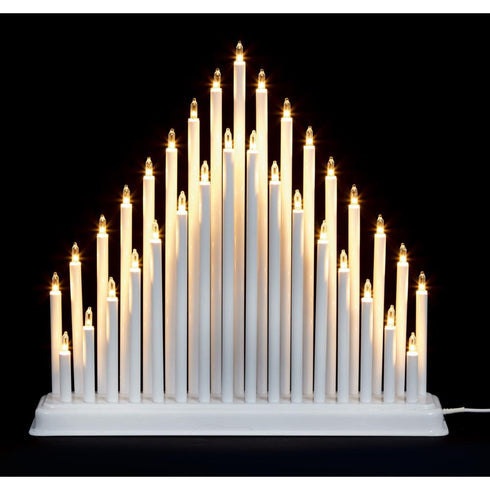 33L MODERN CANDLE BRIDGE TOWER - WHITE