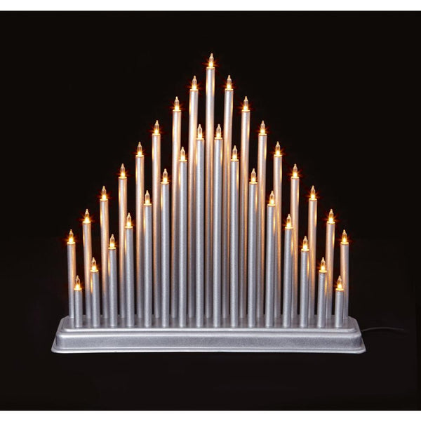 33L MODERN CANDLE BRIDGE TOWER - SILVER