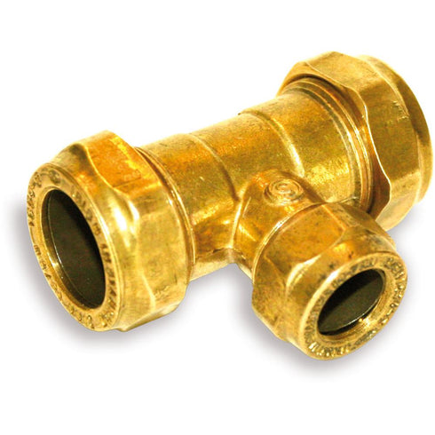 NO 318 1" X 3/4" X 1/2" RED TEE